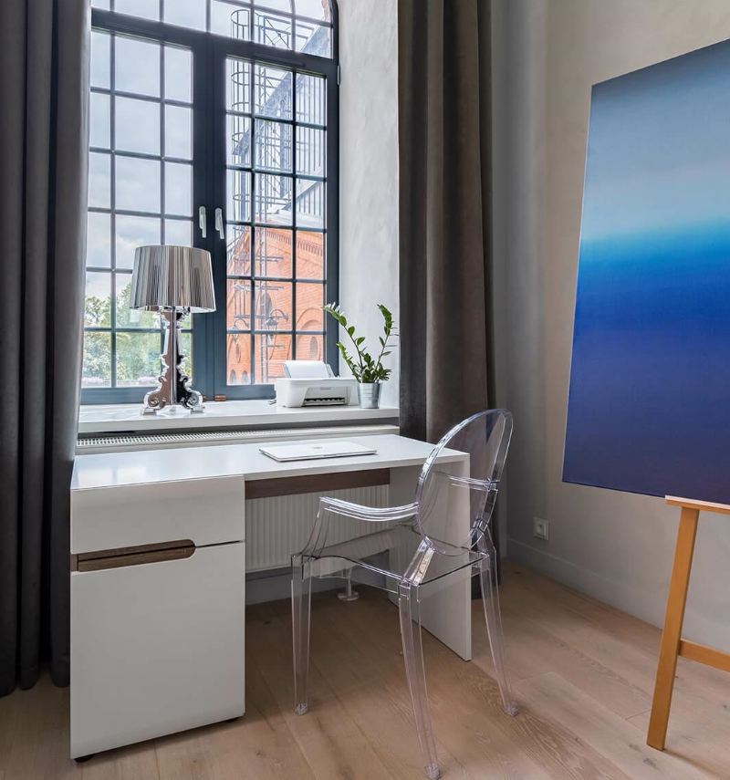 Przezroczyste Krzesło aranżacja pokój nastolatka